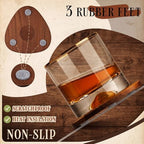 Newtay 6 Pcs Mid Century Modern Coasters Wood Absorbent Coaster, Classic - Image 5