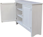 International Concepts 34" High Solid Wood Hall Storage Cabinet Cupboard - Image 7