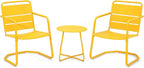 MELLCOM 3 Piece Patio Set, Small Patio Furniture Set - Image 8