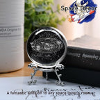 IFOLAINA 3D Solar System Crystal Ball 60mm Laser Engraved Glass Sphere - Image 5