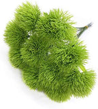 CATTREE Artificial Dandelion Flowers, Plastic Plants Shrubs Bushes Fake Grass Wedding Indoor Outdoor Home Garden Arrangements Party Decoration Planting Filler - Green 10 Pcs by CATTREE