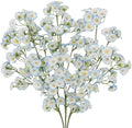 3 Pcs Artificial Wildflowers Blue Long Stem Faux Silk Flowers for Tall Vase by Unknown