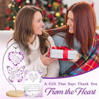 Positive Gifts for Women Christmas - Purple Butterfly Office Decor - Congratulations Appreciation Gift for Coworker, Friend, Teacher, Sister, Mom - Christmas, Birthday, Thank You Gift for Women, Men - Image 2