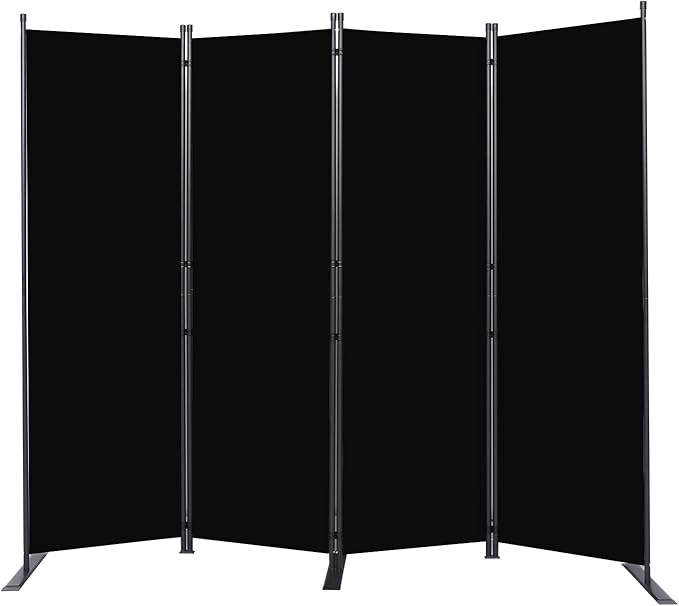 Room Divider 6FT Portable Room Dividers and Folding Privacy Screens, 4 Panel by HOMSCREENER