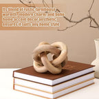 Yalikop 3 Link Wood Knot Decor Rustic Table Shelf Accents, Acacia Wood - Image 4