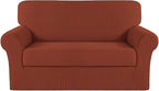Turquoize Stretch Sofa Slipcover 2 Pieces Sofa Cover Couch Cover by Turquoize