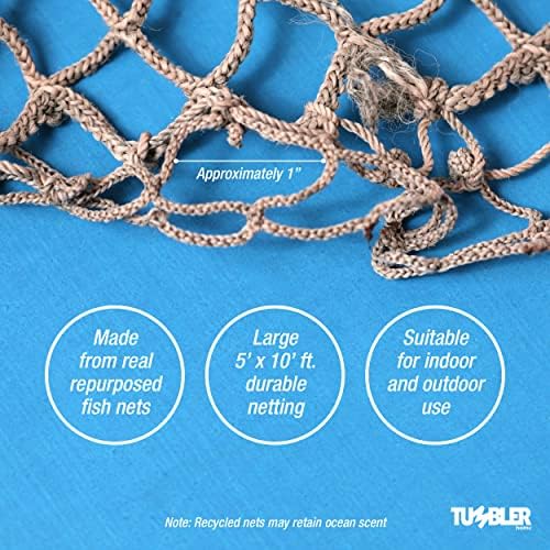 Fishing Net Decor, 5x10 Fish Net Decorations for Beach Decor or Party, 2pcs - Image 3