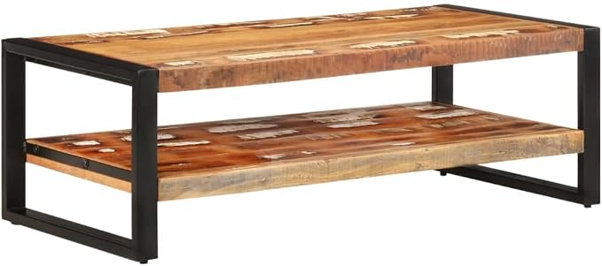 Coffee Table 47.2"x23.6"x15.7" Solid Reclaimed Wood, End Tables, Living Table - Image 9