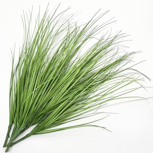 CATTREE Artificial Wheat Grass Shrubs, Fake Plants Faux Greenery Plastic Bushes Tall Stems for Outdoor Indoor Wedding Christmas Decor Office Yard Table Arrangements Planter Filler Decoration 8 Pack - Image 4