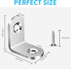 40PCS L Bracket Corner Brace, Stainless Steel L Brackets - Image 7