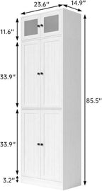 TUSY 85.5" Modern Tall Bookcase - Image 2