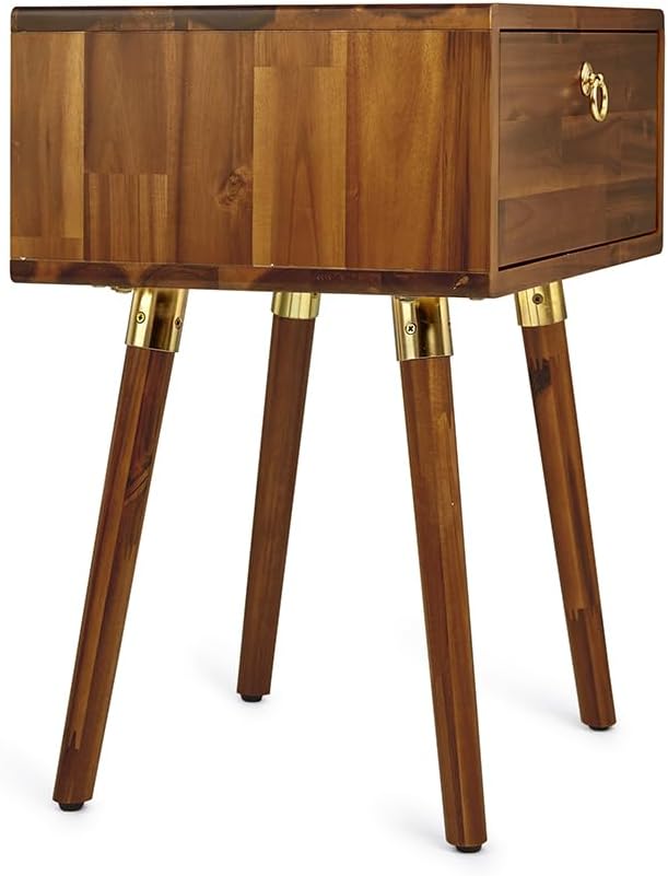Bme Caden Solid Wood Nightstand/Side Table/End Table, Fully Assembled, - Image 8