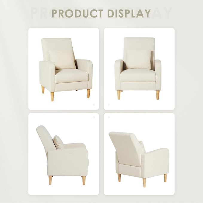 COLAMY Mid-Century Modern Upholstered Accent Chair - Image 10