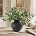 Leftover 4 Pcs 33.4'' Faux Tall Olive Branches for Vase Realistic,Tall Faux Greenery for Vase,Fake Plants,Eucalyptus Stems,Faux Stems for Centerpieces Decoration,Home Decor,Coffee Table Decor by LEFTOVER