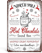 Christmas Kitchen Hot Cocoa Bar Decor Hot Chocolate Sign by HomelyAccents