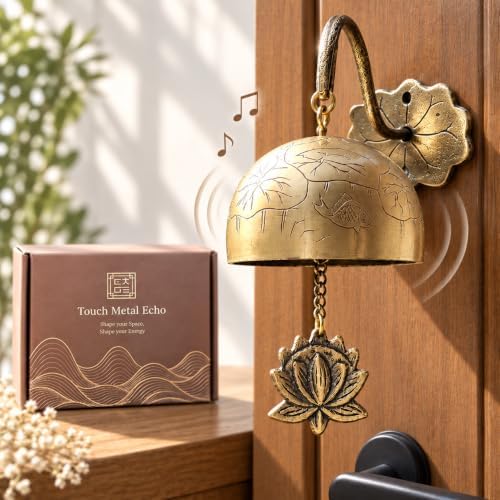 Solid Brass Bell for Door, Shopkeepers Bell for Door Opening, Magnetic Door Chime for Home & Business Entrance, Made in Korea by Unknown