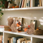 winemana Set of 2 Fall Decorations for Home Squirrels Table Decor - Image 2