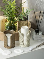 Bathroom Cup Dispenser 3 OZ, Bathroom Cup Holder, Speckled White - Image 7
