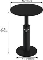 LAATOOREE Round Side Table, Accent Drink Coffee Table, Spacious Top, Thick - Image 3