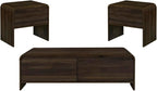 New Classic Furniture Mara 3-Piece Wood Coffee Table & 2 End Tables Set by NewClassicFurniture