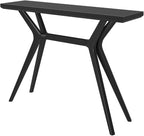 Plank+Beam Verso Console Table, 46 Inch Solid Wood Modern Sofa Table, Narrow - Image 4