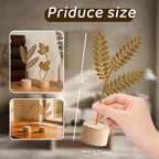 Gold Leaf Home Decor Set - Metal Leaves Statues, Modern Artistic Sculptures for Living Room, Office, Shelf & Home Decorative, Handmade 3D Botanical Accents (Fall Decor) - Image 5
