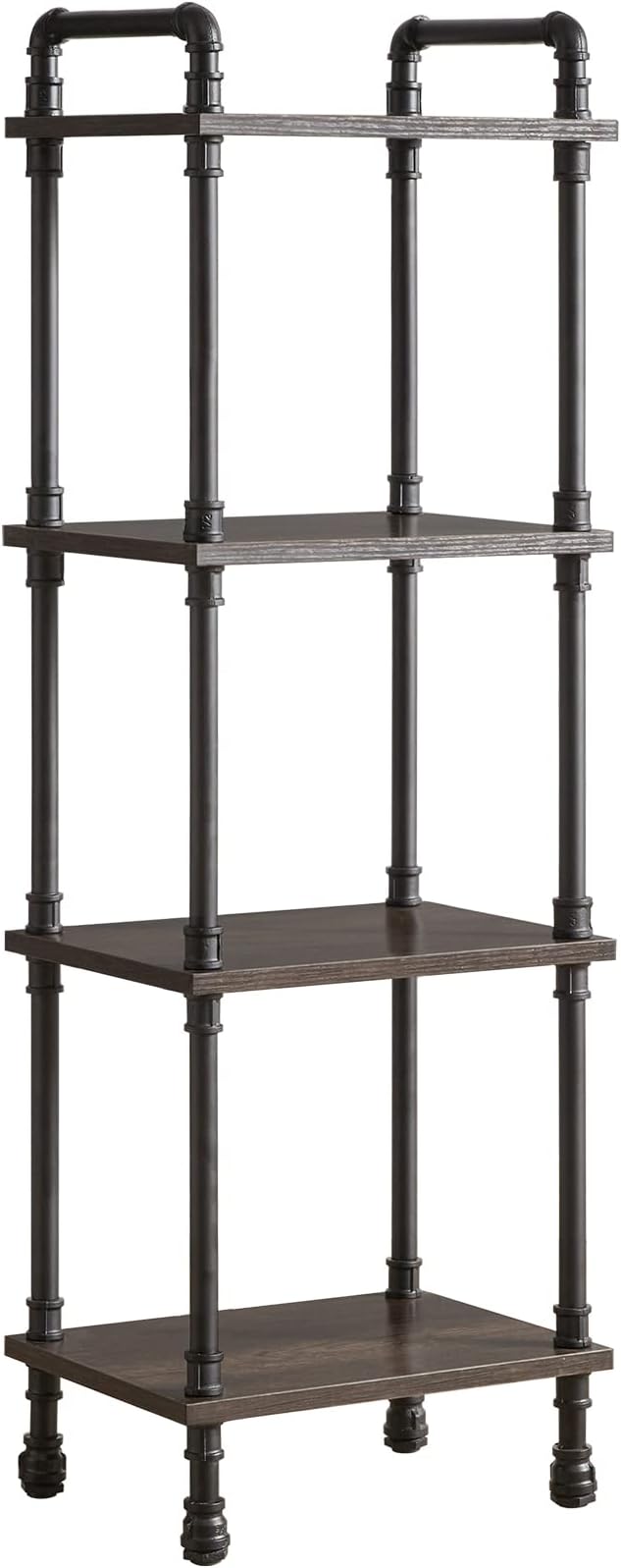 IBUYKE Industrial Pipe Ladder Shelf, 4-Tier Vintage Style Book Shelf, Free by IBUYKE