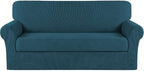 Turquoize Stretch Sofa Slipcover 2 Pieces Sofa Cover Couch Cover by Turquoize