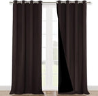 NICETOWN Cold Blocking 100% Blackout Curtains, Durable Black Lined Blackout by NICETOWN
