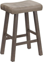 Hillsdale Furniture Saddle Counter Stool, Rustic Gray by HillsdaleFurniture