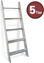 Honest Blanket Ladders for The Living Room, 5-Tier Blanket Holder, Wall-Leaning - Image 4