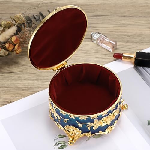 Hipiwe Large Jewelry Box Antique Trinket Keepsake Organizer Gift for Women - Image 6