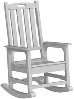 Psilvam Oversized Outdoor Rocking Chair Set of 2, Porch Rocker - Image 5