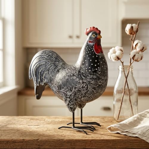 Rooster Statue Chicken Decor, Modern Farmhouse Home Decor - Image 2