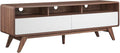 Modway Transmit Entertainment-Stands, 60 Inch, Walnut White by Modway
