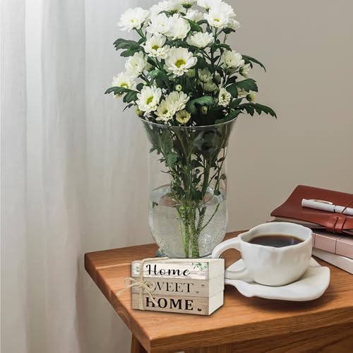 Mini Decorative Books For Home Decor, Small Wood Book Stack For Table Decor, Home Sweet Home decoration Books For Living Room Bookshelf, Farmhouse Stacked Books decoration（L49) - Image 5