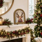 Christmas Decor Vintage Cute Rudolph Reindeer Wall Art Sign Table Decor - Image 4