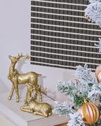 DN DECONATION 2pcs Gold Christmas Reindeer Figurines, Table Christmas Decor - Image 5