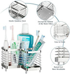 Toothbrush Holders for Bathrooms, Stainless Steel Toothpaste Organizer - Image 3
