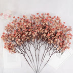 8Pcs Artificial Fall Flowers Real Touch Babys Breath Flowers Decorations - Image 3