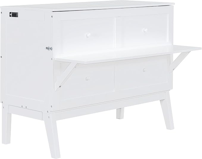 Harper & Bright Designs Full Size Murphy Bed, Full Murphy Cabinet Bed - Image 5