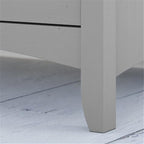 Pemberly Row 60W L Shaped Desk Office Suite, Cape Cod Gray, Includes Hutch - Image 6