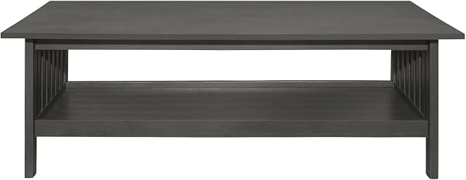 Classic Style Coffee Table and Two End Set Antique Gray Finish 3Pc Occasional - Image 2
