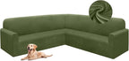 HDCAXKJ Corner Sectional Couch Covers Velvet Stretch L Shape Sofa Cover Soft by HDCAXKJ