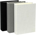 DECOR4SEASON Set of 3 Modern Linen and Wood Decorative Faux Book Boxes, 10" by DECOR4SEASON