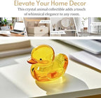 Yellow Crystal Glass Duck Figurine Animal Collectible 2.5 Inch Decor - Image 6