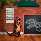 Dinosaur Wall Decor for Boys Room, 9-Piece Inspirational Wooden Signs with Positive Affirmations, Dino Nursery Decor for Toddler Kids Bedroom, Baby Boy Room Art with Motivational Quotes - Image 4