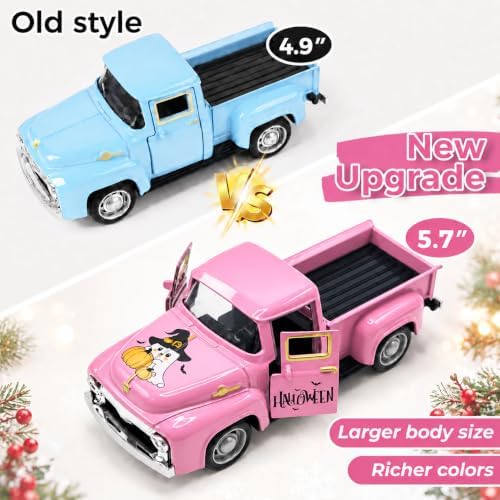 Pink Halloween Decor - White Ghost Truck Decorations - Image 4