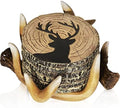 Deer Antler Coasters Set of 6 - Handcrafted Hunting Decor & Man Cave Gifts by CabinObsession