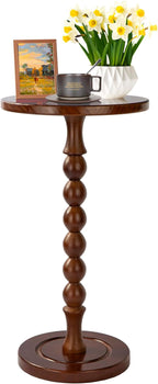 Round Side Table for Small Spaces, Drink Table by Unknown
